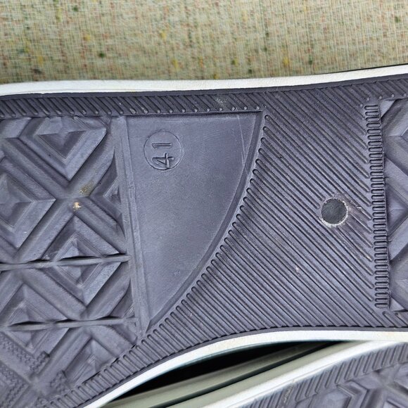 Fast Men Sneaker Canvas Brown/White Shoes Lace Up White Laces/White Rubber Toe - Picture 11 of 12